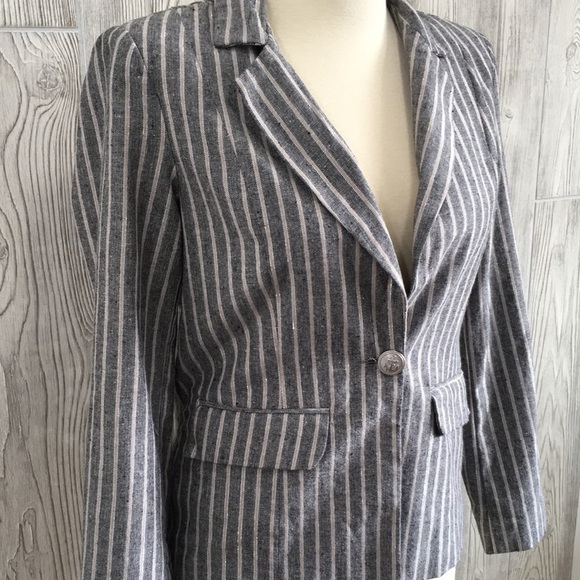 ATHENA Marie Metallic Striped Vintage Blazer Medium - Picture 2 of 11